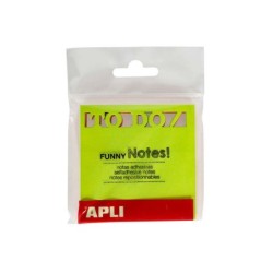 Apli Bloc de 75 Notas Adhesivas Troqueladas To Do 75x75mm - Ideal para Organizar Tareas - 3 Colores Surtidos Fluorescentes