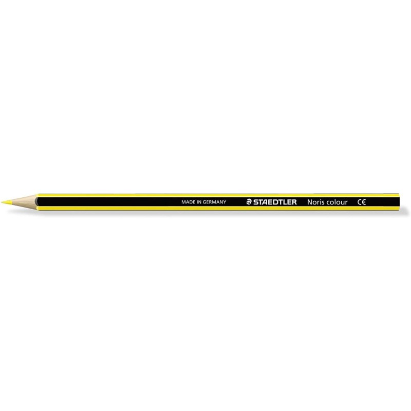 Staedtler Noris Colour 185 Lapiz Hexagonal de Color - Resistencia a la Rotura - Material Wopex - Color Amarillo Claro Staedtler Noris Colour 185 Lapiz Hexagonal de Color - Resistencia a la Rotura - Material Wopex - Color Amarillo Claro