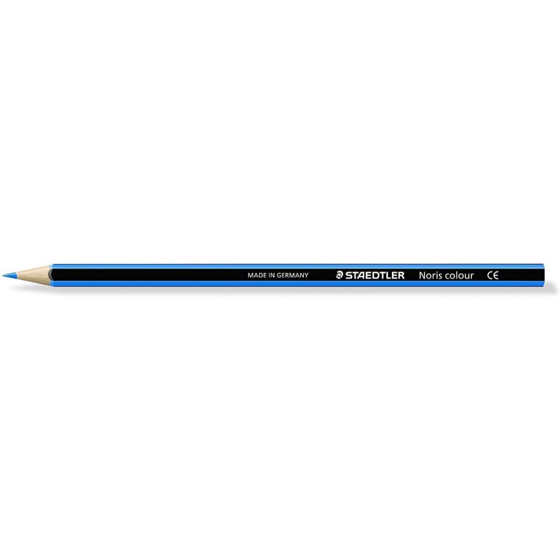 Staedtler Noris Colour 185 Lapiz Hexagonal de Color - Resistencia a la Rotura - Material Wopex - Color Azul Staedtler Noris Colour 185 Lapiz Hexagonal de Color - Resistencia a la Rotura - Material Wopex - Color Azul