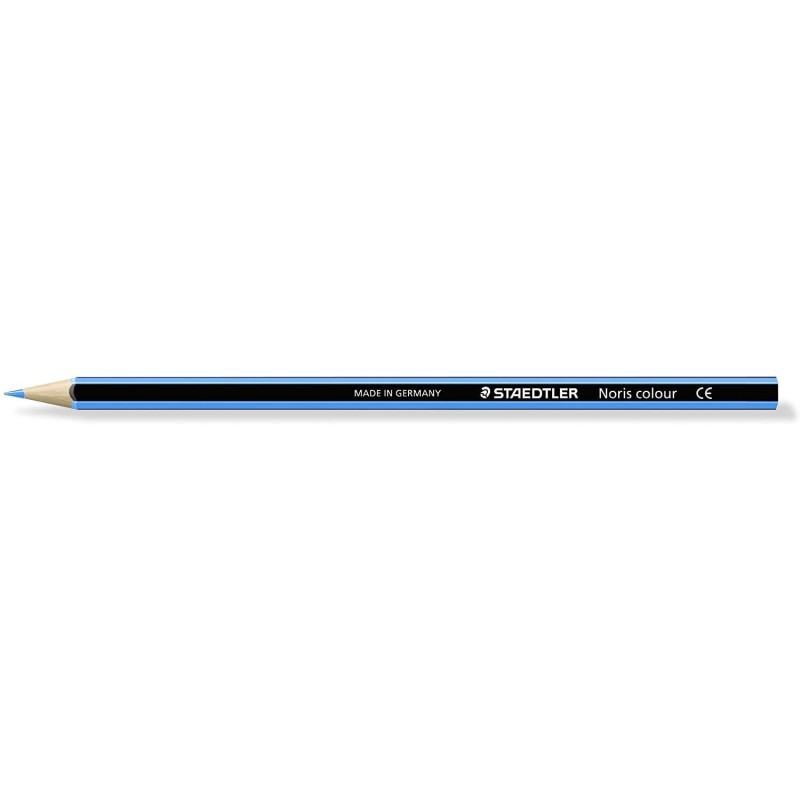 Staedtler Noris Colour 185 Lapiz Hexagonal de Color - Resistencia a la Rotura - Material Wopex - Color Azul Claro Staedtler Noris Colour 185 Lapiz Hexagonal de Color - Resistencia a la Rotura - Material Wopex - Color Azul Claro