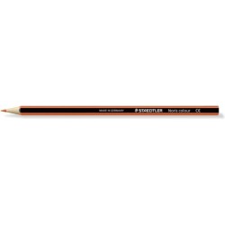 Matita colorata esagonale Staedtler Noris Color 185 - Resistenza alla rottura - Materiale Wopex - Colore arancione 12pz 12pz