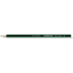 Matita colorata esagonale Staedtler Noris Color 185 - Resistenza alla rottura - Materiale Wopex - Colore verde 12pz 12pz