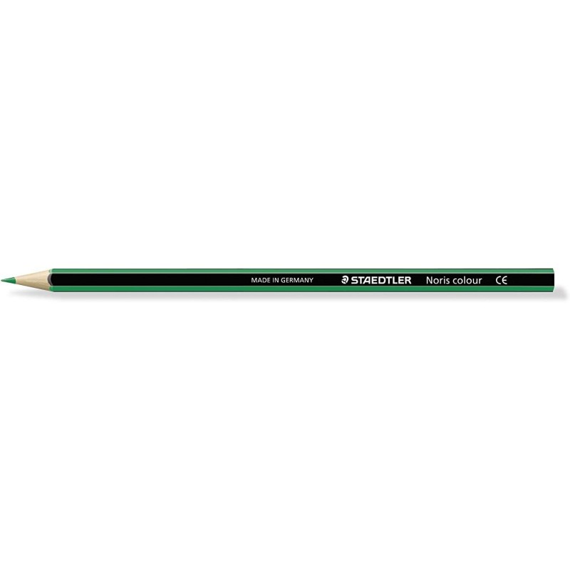 Matita colorata esagonale Staedtler Noris Color 185 - Resistenza alla rottura - Materiale Wopex - Colore verde 12pz 12pz Matita colorata esagonale Staedtler Noris Color 185 - Resistenza alla rottura - Materiale Wopex - Colore verde 12pz 12pz