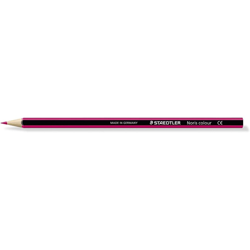 Staedtler Noris Colour 185 Lapiz Hexagonal de Color - Resistencia a la Rotura - Material Wopex - Color Fucsia Staedtler Noris Colour 185 Lapiz Hexagonal de Color - Resistencia a la Rotura - Material Wopex - Color Fucsia