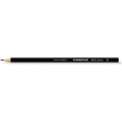 Matita colorata esagonale Staedtler Noris Color 185 - Resistenza alla rottura - Materiale Wopex - Colore marrone 12pz 12pz