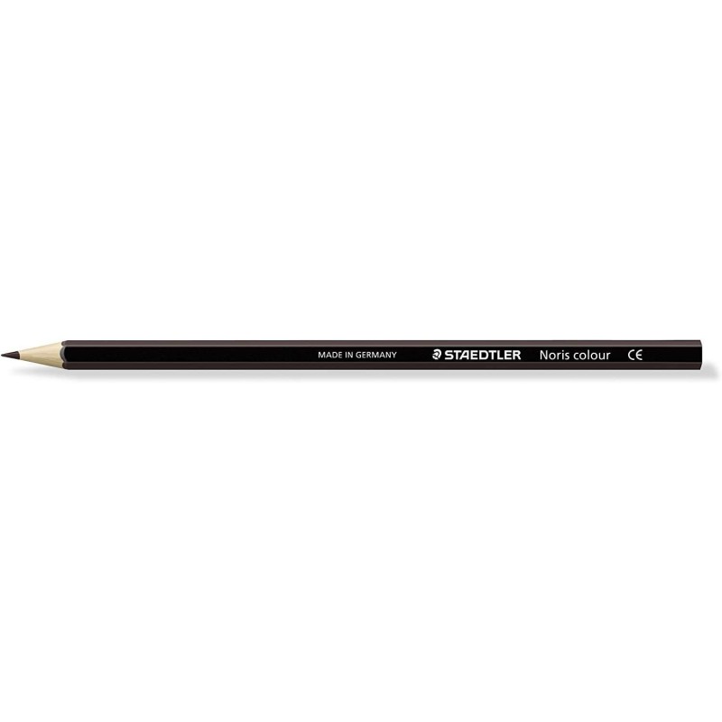 Matita colorata esagonale Staedtler Noris Color 185 - Resistenza alla rottura - Materiale Wopex - Colore marrone 12pz 12pz Matita colorata esagonale Staedtler Noris Color 185 - Resistenza alla rottura - Materiale Wopex - Colore marrone 12pz 12pz