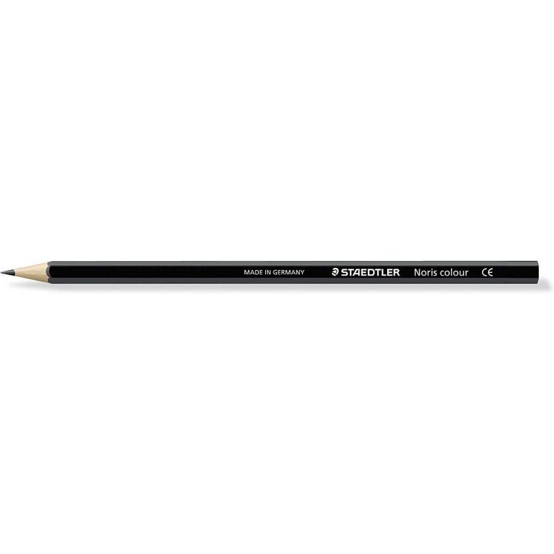 Staedtler Noris Colour 185 Lapiz Hexagonal de Color - Resistencia a la Rotura - Material Wopex - Color Negro Staedtler Noris Colour 185 Lapiz Hexagonal de Color - Resistencia a la Rotura - Material Wopex - Color Negro