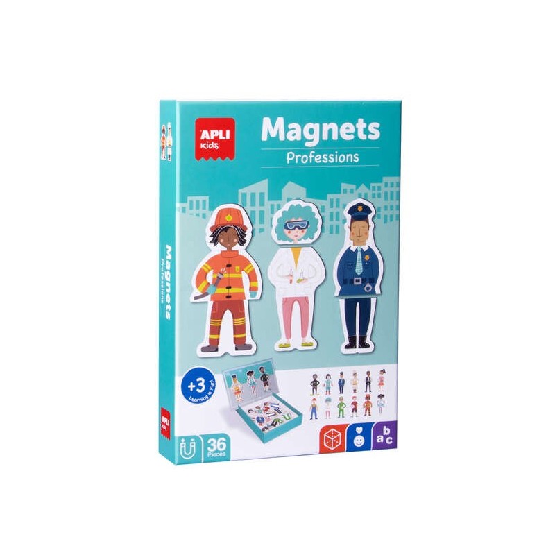 Apli Magnets Profesiones - Imanes Tematicos de Profesiones - Varios Diseños - Tamaño Estandar