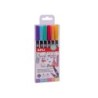 Apli Rotuladores Acuarelables de Doble Punta - 1-4mm y 1mm - Tonos Pastel - Tinta Base Agua - Mezclables - Pack 6 Colores