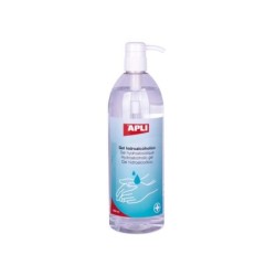 Apli Gel Disinfettante 1000 - Pulizia e Disinfezione delle Mani - 70% Etanolo - Senza Risciacquo - Flacone con Dispenser