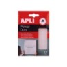 Apli Power Dots - 12 unità - Biadesivo ultra adesivo - Adesivo rimovibile - Bianco