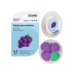 Dohe Cute Fruit Collection Pasta Modellante Uva - Leggera e Flessibile - Adatta a Bambini dai 3 ai 5 Anni