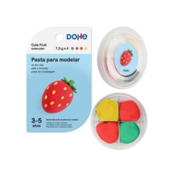 Dohe Coleccion Cute Fruit Pasta para Modelar Fresa - Ligera y Flexible - Apto para Niños de 3 a 5 Años