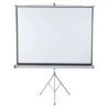 Schermo per proiezione su treppiede Nobo 1750x1325 mm - Flessibile 4:3 - Superficie bianca opaca - Portatile - Colore bianco