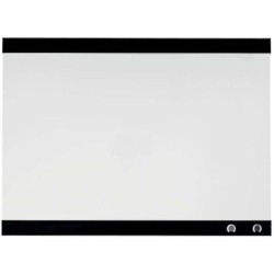 Nobo Pizarra Blanca Magnetica Pequeña con Clip para Notas 430x580mm - Diseño sin Marco - Funciones de Gancho - Color Blanco