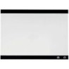Nobo Pizarra Blanca Magnetica Pequeña con Clip para Notas 430x580mm - Diseño sin Marco - Funciones de Gancho - Color Blanco
