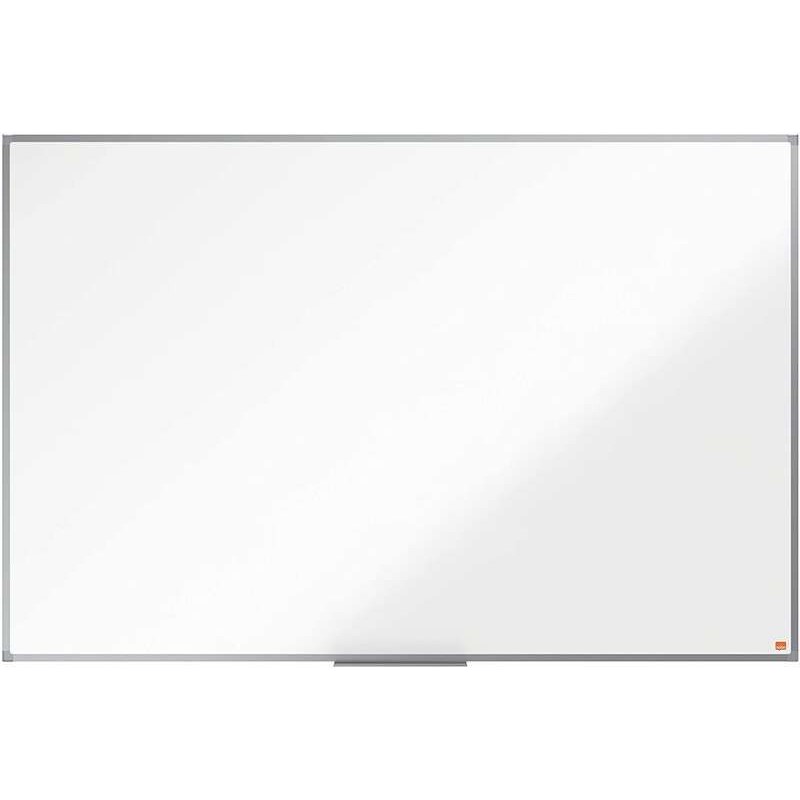Lavagna bianca in melamina Nobo Essence 1500x1000 mm - Telaio in alluminio anodizzato - Vassoio porta pennarelli - Colore bianco Lavagna bianca in melamina Nobo Essence 1500x1000 mm - Telaio in alluminio anodizzato - Vassoio porta pennarelli - Colore bianco