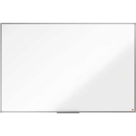Lavagna bianca in melamina Nobo Essence 1500x1000 mm - Telaio in alluminio anodizzato - Vassoio porta pennarelli - Colore bianco