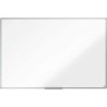 Lavagna bianca in melamina Nobo Essence 1500x1000 mm - Telaio in alluminio anodizzato - Vassoio porta pennarelli - Colore bianco