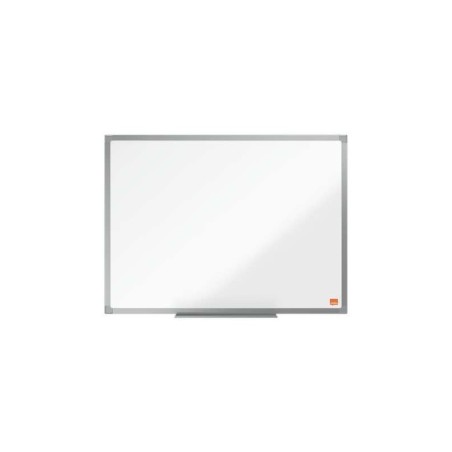 Lavagna bianca in melamina Nobo Essence 600x450 mm - Telaio in alluminio anodizzato - Vassoio porta pennarelli - Colore bianco