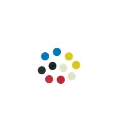 Nobo Pack de 10 Imanes Magneticos para Pizarra Blanca - 13mm - Colores Surtidos