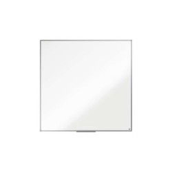 Nobo Essence Pizarra de Melamina 1200x1200mm - Marco de Aluminio Anodizado - Bandeja para Rotuladores - Color Blanco