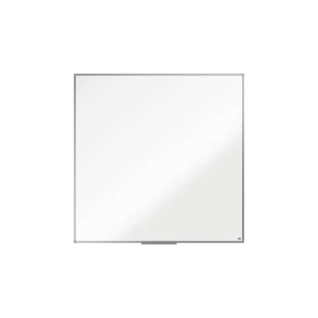 Nobo Essence Pizarra de Melamina 1200x1200mm - Marco de Aluminio Anodizado - Bandeja para Rotuladores - Color Blanco
