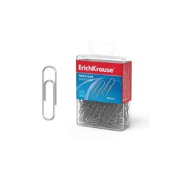 Erichkrause Clips Metalicos Niquelados - Alta Resistencia y Durabilidad - Resistente a La Corrosion - Color Niquelado
