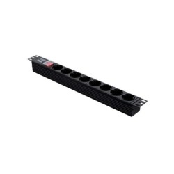 Multipresa Aiten Data 8 Schuko per rack 1U da 19 pollici