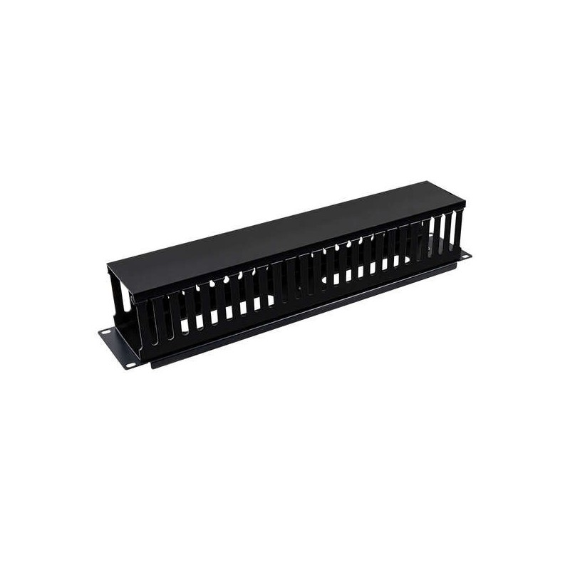 Guida di cablaggio in plastica Aiten Data 2U con coperchio Guida di cablaggio in plastica Aiten Data 2U con coperchio