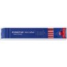 Staedtler Mars Lumochrom 204 Confezione con 12 mine da disegno - Mina da 3 mm - Lunghezza 130 mm - Colore rosso