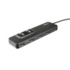 Trust Oila Hub 7 Porte USB 2.0 - Alimentazione Esterna - Protezione da Corto Circuito - Cavo da 1,40 m - Colore Nero