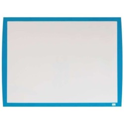 Nobo Pizarra Blanca Magnetica Pequeña 585x430 - Marco de Colores Vibrantes - Accesorios de Pizarra a Juego - Azul