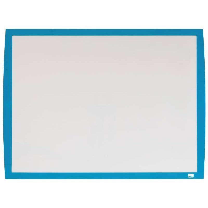Lavagna magnetica piccola Nobo 585x430 cm - Cornice dai colori vivaci - Accessori coordinati per lavagna - Blu Lavagna magnetica piccola Nobo 585x430 cm - Cornice dai colori vivaci - Accessori coordinati per lavagna - Blu