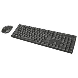 Trust Ximo Pack de Teclado USB Inalambrico 104 Teclas + Raton USB Inalambrico 1600dpi - 3 Botones