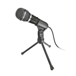 Microfono Trust Starzz - Pulsante Mute - Treppiede - Jack da 3,5 mm - Cavo da 2,5 m
