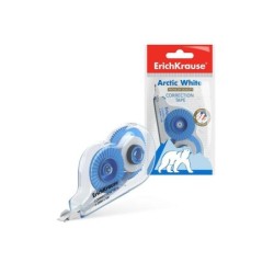 Nastro correttore Erichkrause Arctic White - 4,2 mm x 5 m - Asciugatura immediata - Uso ambidestro - Colore bianco