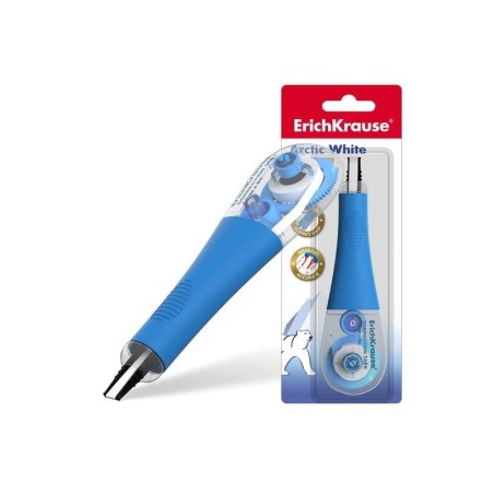 Erichkrause Cinta Correctora Arctic White - Ideal para Correccion Rapida y Segura - Secado Inmediato - Color Blanco
