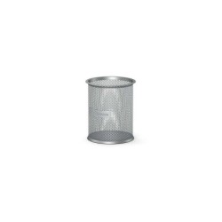 Portapenne rotondo classico Erichkrause Compass - Realizzato in acciaio inossidabile - Design moderno ed elegante - Colore argen