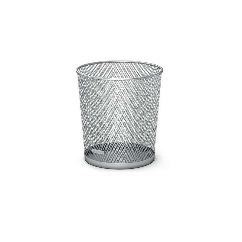 Erichkrause Compass - Papelera de 12L - Base Redonda - Acero Inoxidable - Color Plata Erichkrause Compass - Papelera de 12L - Base Redonda - Acero Inoxidable - Color Plata