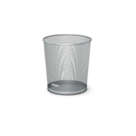 Bussola Erichkrause - Pattumiera da 12 litri - Base rotonda - Acciaio inossidabile - Colore argento