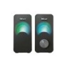 Trust Arys Altavoces USB 2.0 12W - Iluminacion RGB - Cable de 1.40m - Color Negro