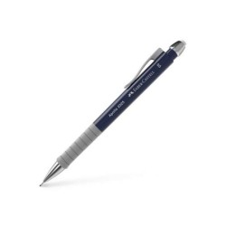 Faber-Castell Apollo Portaminas - Trazo 0.5mm - Agarre Ergonomico - Goma de Borra Integrada - Cuerpo Color Azul Oscuro