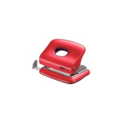 Perforatrice Rapid FC20 - Fino a 20 fogli - Svuotamento facile - Perforatrici da 5,5 mm - Colore rosso