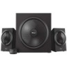 Trust Yuri Speaker System 2.1 120W - Subwoofer da 30W - Controllo dei bassi - Cavo da 1,50 m - Colore Nero