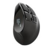 Mouse ergonomico wireless ricaricabile Trust Voxx 2400 dpi - 8 pulsanti - Schermo LED - Utilizzo per destrimani - Colore nero