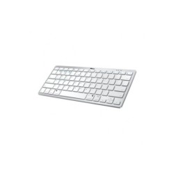 Tastiera wireless Bluetooth Trust Nado - 12 tasti multimediali - Fino a tre dispositivi - Ultra sottile - Colore bianco