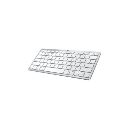 Tastiera wireless Bluetooth Trust Nado - 12 tasti multimediali - Fino a tre dispositivi - Ultra sottile - Colore bianco