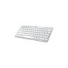 Tastiera wireless Bluetooth Trust Nado - 12 tasti multimediali - Fino a tre dispositivi - Ultra sottile - Colore bianco