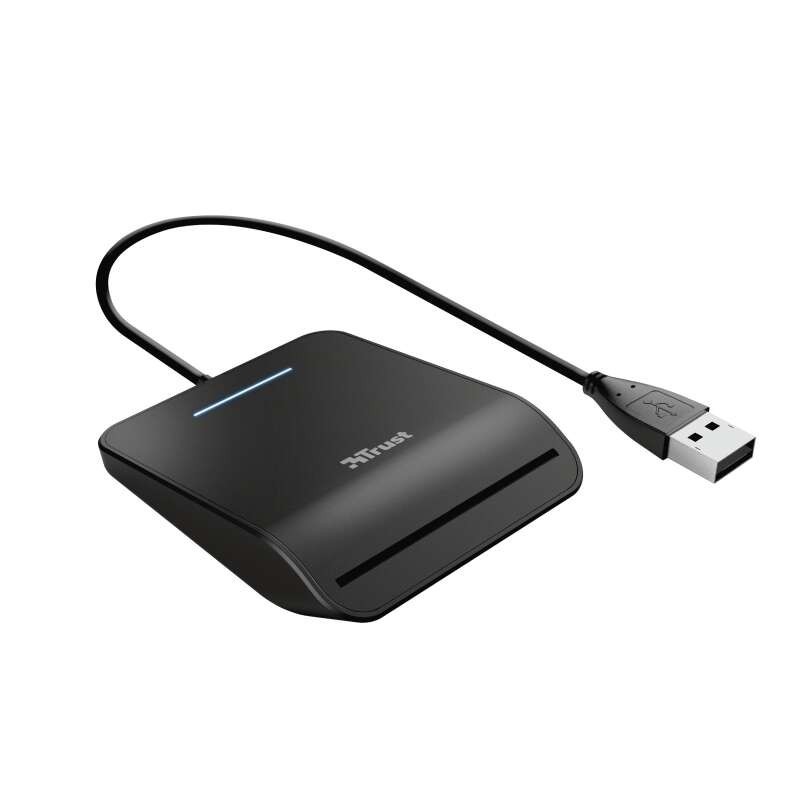 Trust Primo Smartcard Electronic DNI Reader 3.0 - USB 2.0 - Cavo da 1 m - Colore nero Trust Primo Smartcard Electronic DNI Reader 3.0 - USB 2.0 - Cavo da 1 m - Colore nero